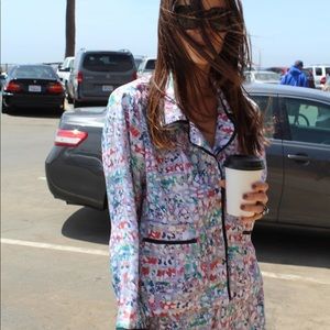 Beklina Silk Pajamas Art Block Collage size M/L